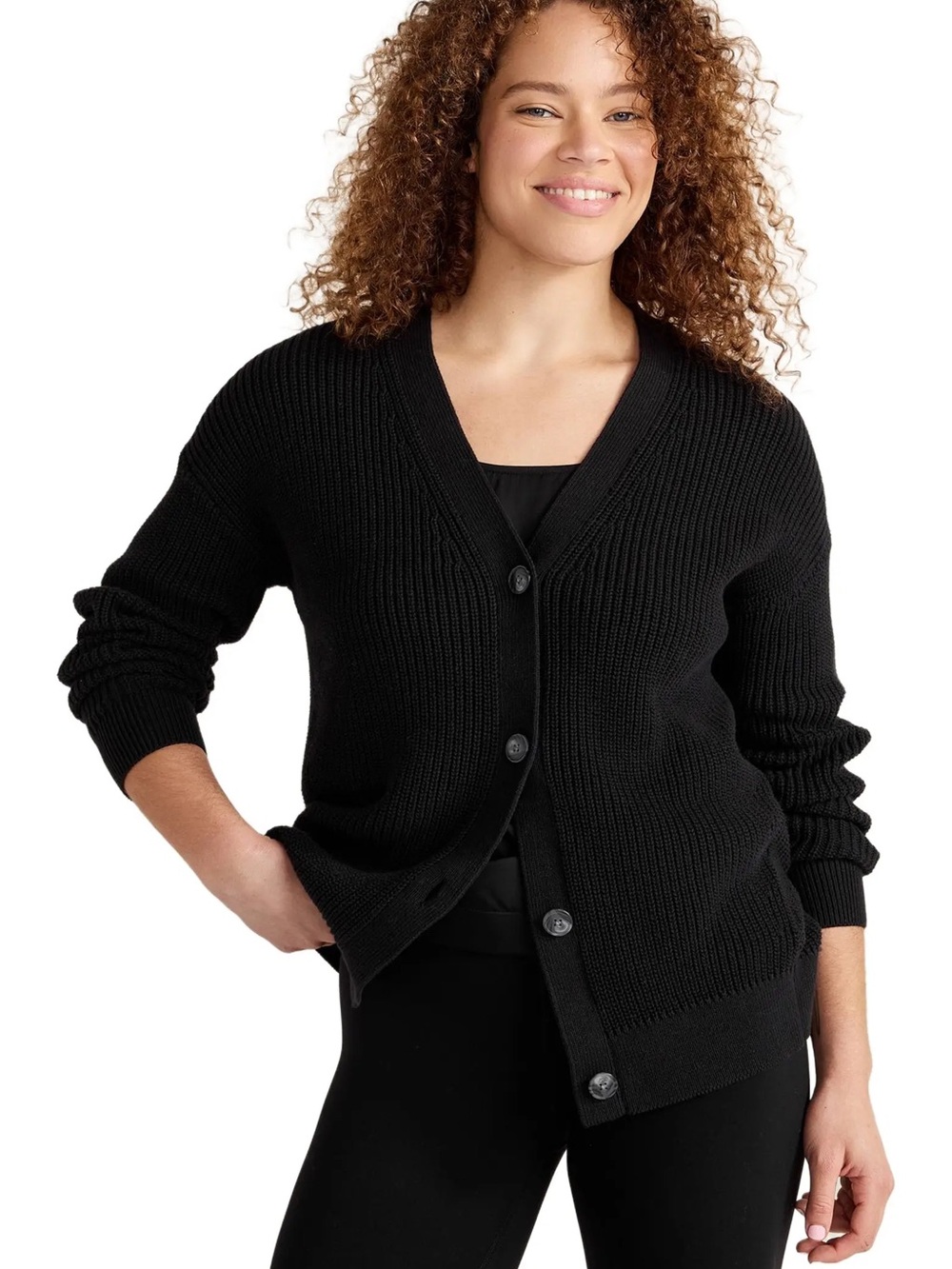 Haven Well Within Organic Cotton Shaker Stitch Cardigan